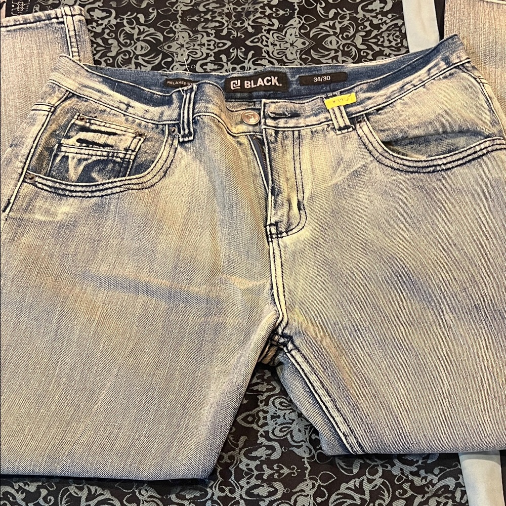 Black Brand Faded Denim Jeans